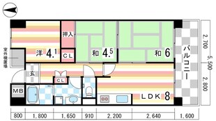 プロスペリテ神戸の物件間取画像